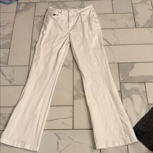 Kensie The Savannah High-Rise Flare Jeans - White